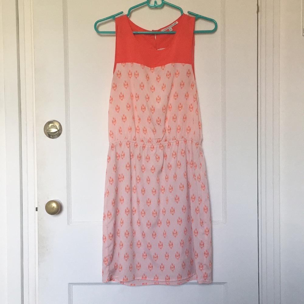 NORDSTROM pink and orange sundress